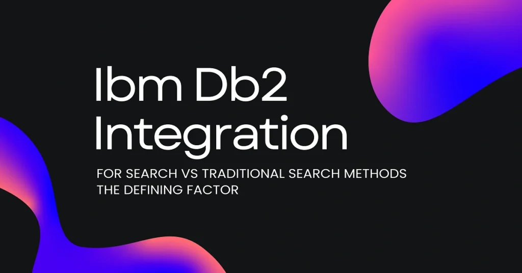 ibm db2 integration for search